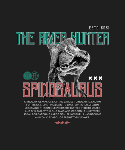 Spinosaurus The River Hunter - DTF Ready to Press - Heat Press Transfer