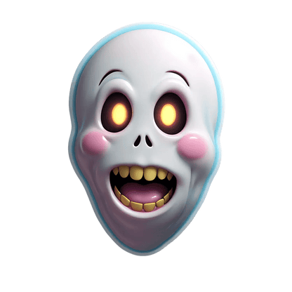 Spooky Skull - Sticker - Heat Press Transfer