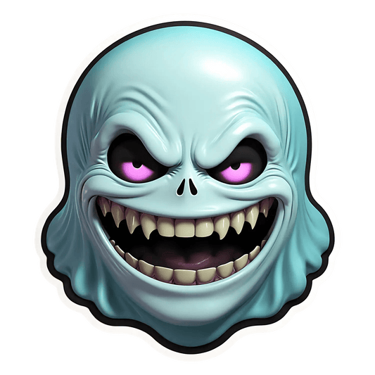 Spooky Skull - UV DTF Sticker - Heat Press Transfer