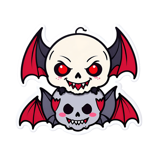 Spooky Bat - UV DTF Sticker - Heat Press Transfer