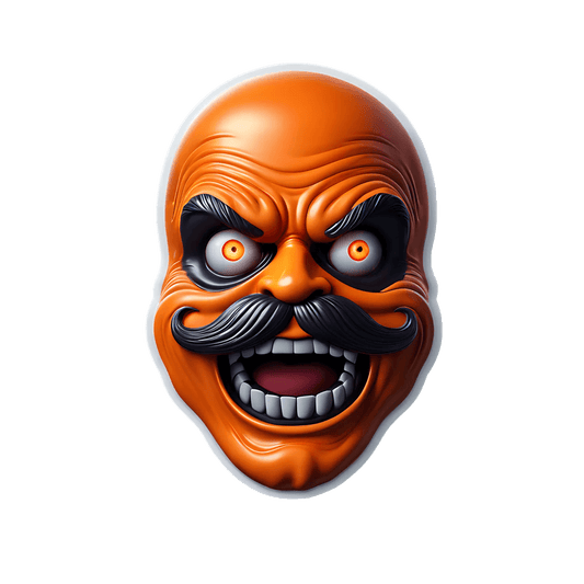 Spooky Mustache - Sticker - Heat Press Transfer