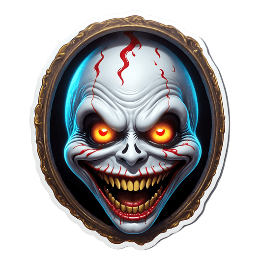 Spooky Skull - Halloween Sticker - Heat Press Transfer