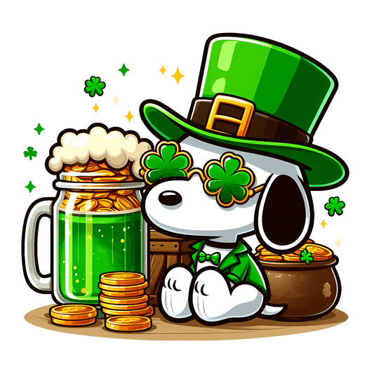 St Patrick's Day Best Friend to Charlie Brown Design - DTF Ready To Press - Heat Press Transfer