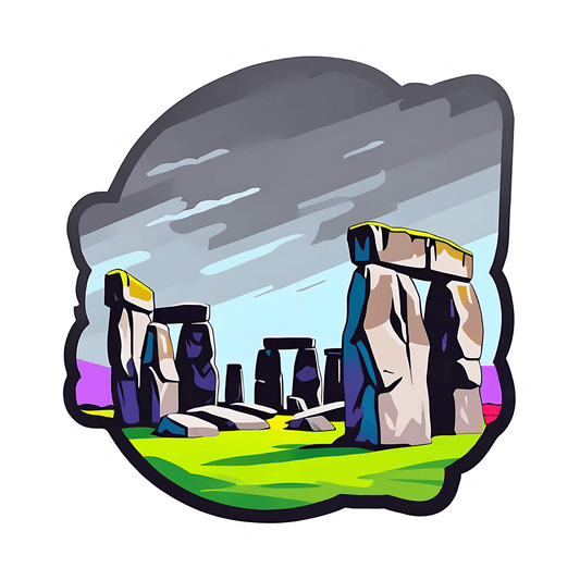 Stonehenge Art - Vibrant UV Sticker - Heat Press Transfer