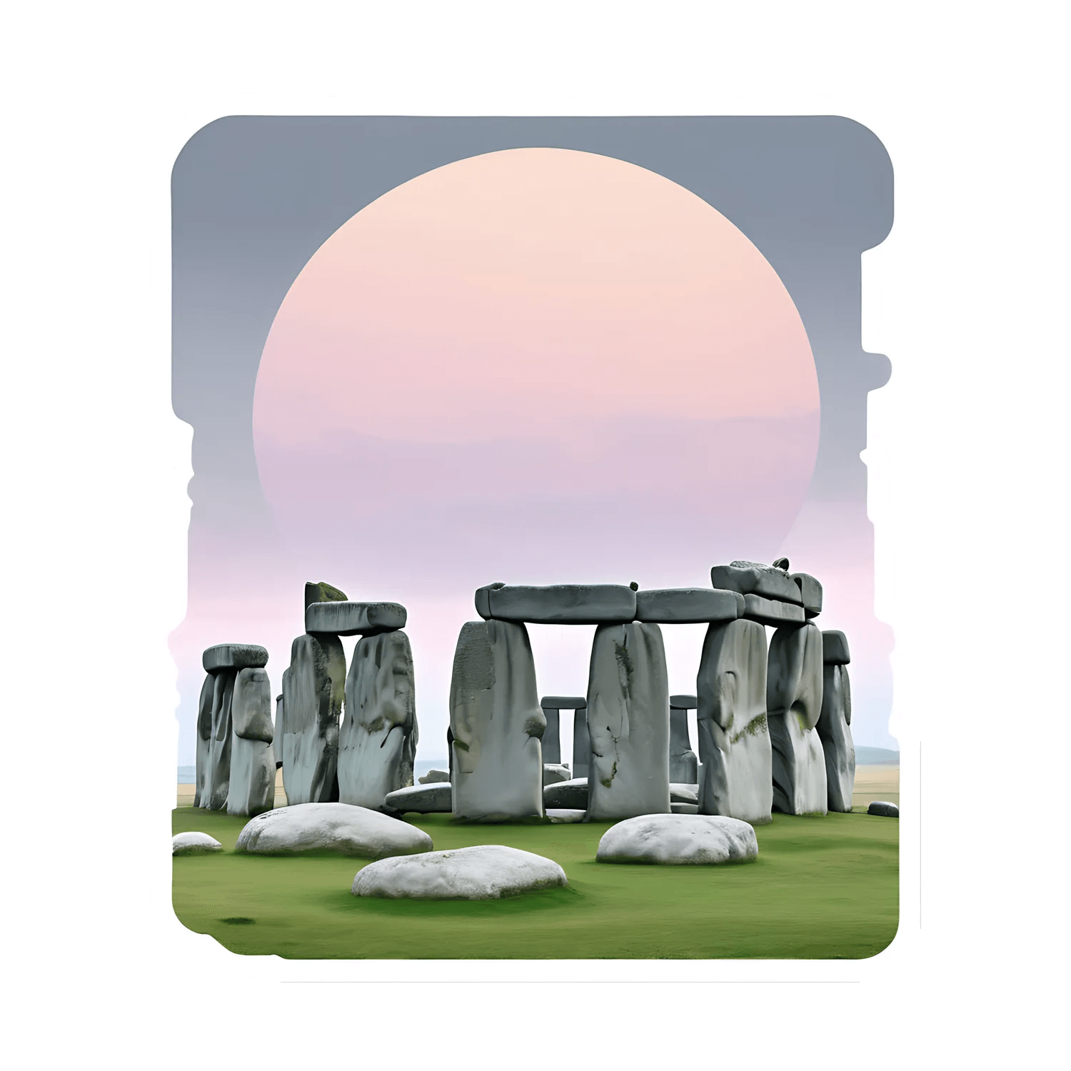 Stonehenge Sunrise - Sticker - Heat Press Transfer