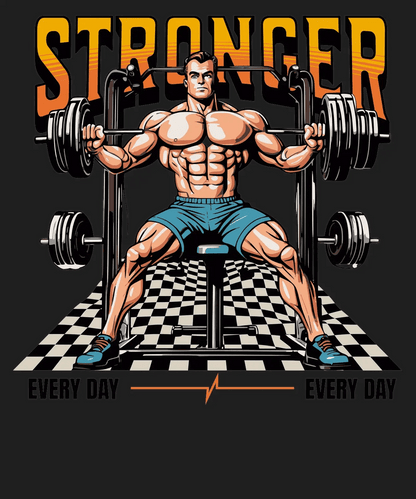 Stronger Gym Design - DTF Ready to Press - Heat Press Transfer