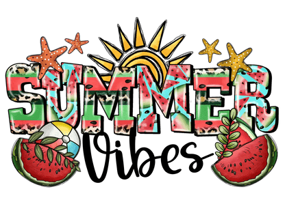 Summer Vibes - DTF Ready to Press - Heat Press Transfer