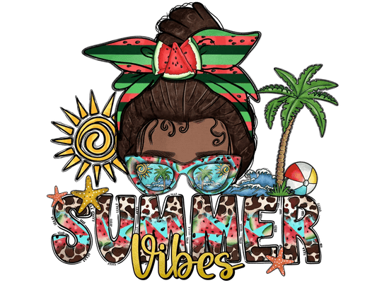 Summer Vibes - DTF Ready to Press - Heat Press Transfer