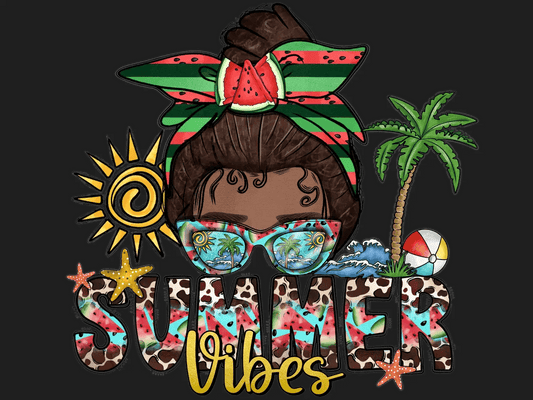 Summer Vibes - DTF Ready to Press - Heat Press Transfer