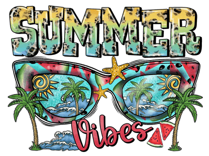 Summer Vibes DTF Ready to Press - Heat Press Transfer