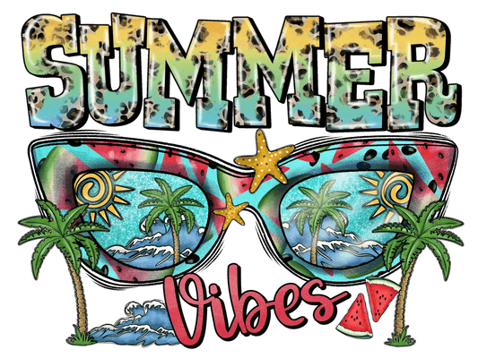 Summer Vibes DTF Ready to Press - Heat Press Transfer