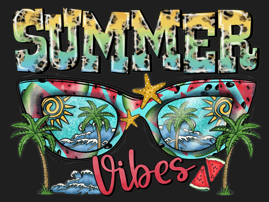 Summer Vibes DTF Ready to Press - Heat Press Transfer