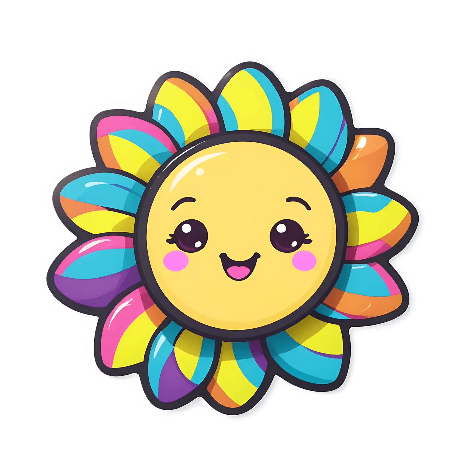 Sunflower Smile - Vibrant Sticker - Heat Press Transfer
