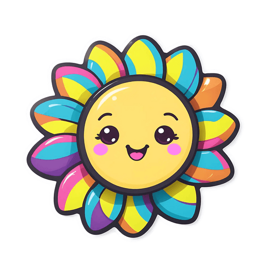 Sunflower Smile - Vibrant Sticker - Heat Press Transfer