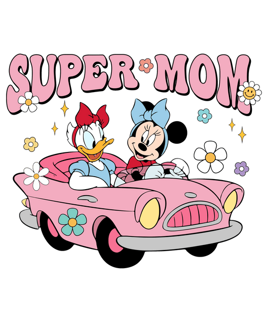 Super Mom Design - DTF Ready To Press - Heat Press Transfer