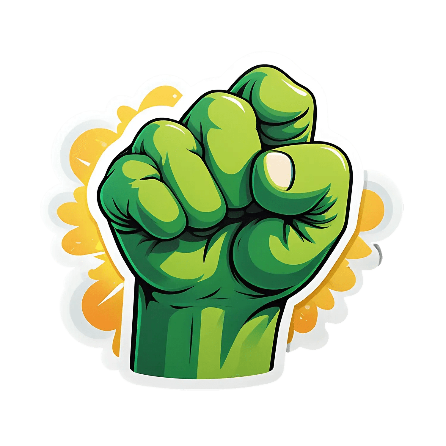 Superhero Fist - Sticker - Heat Press Transfer
