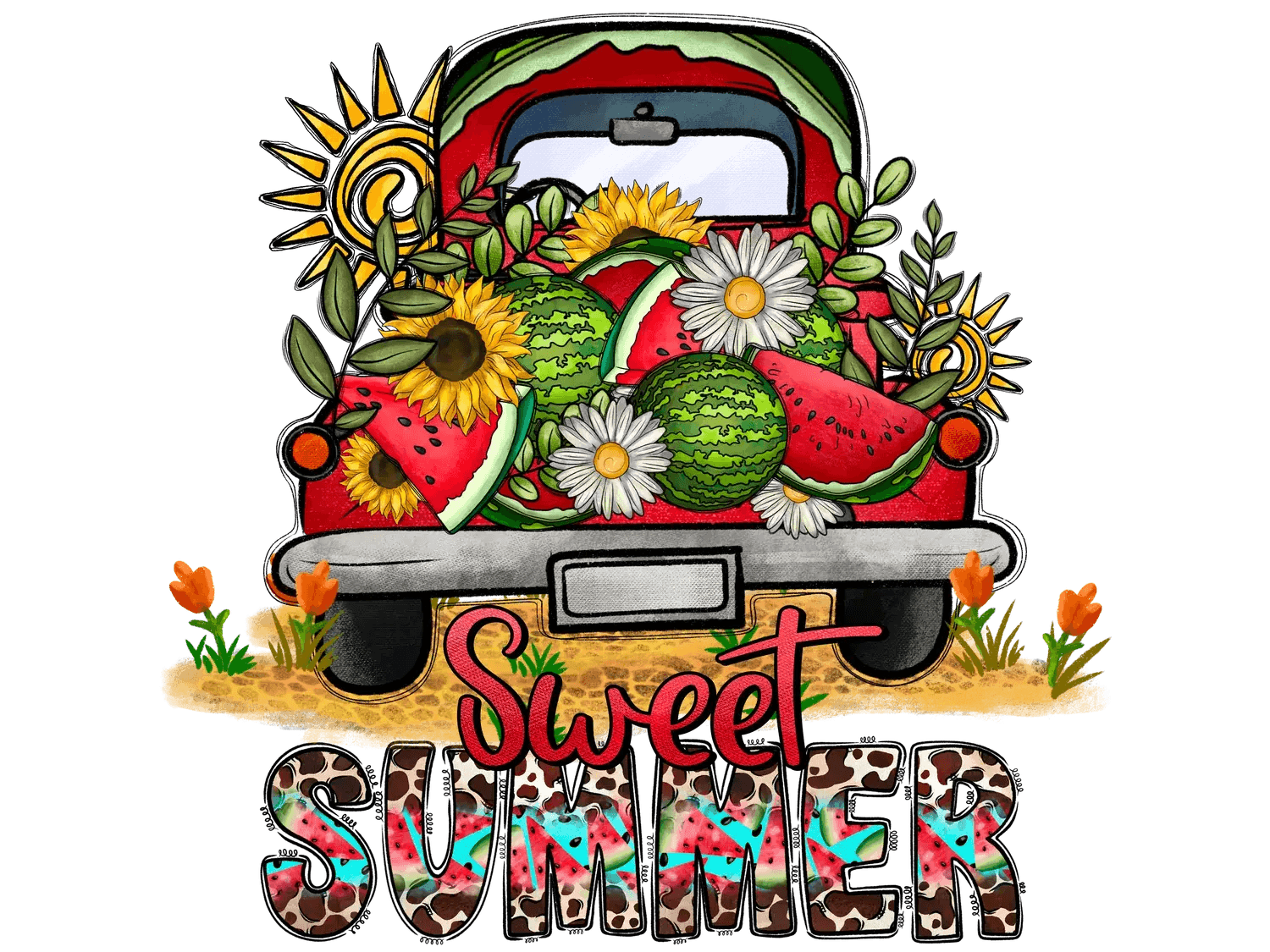 Sweet Summer Fun - DTF Ready to Press - Heat Press Transfer