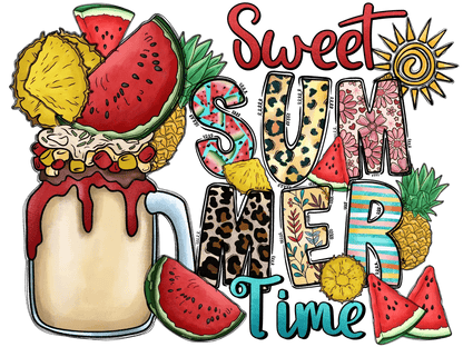 Sweet Summer Time - DTF Ready to Press - Heat Press Transfer