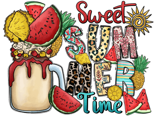 Sweet Summer Time - DTF Ready to Press - Heat Press Transfer