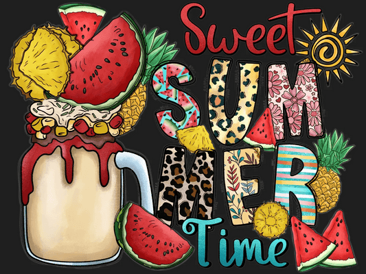 Sweet Summer Time - DTF Ready to Press - Heat Press Transfer