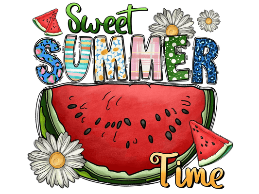Sweet Summer Time - DTF Ready to Press - Heat Press Transfer