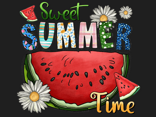Sweet Summer Time - DTF Ready to Press - Heat Press Transfer