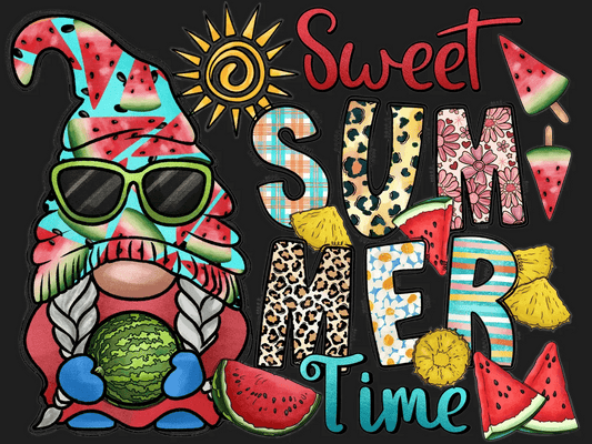 Sweet Summer Time - DTF Ready to Press - Heat Press Transfer