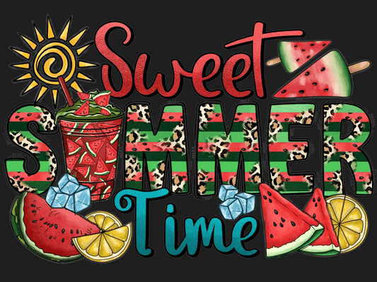 Sweet Summer Time - DTF Ready to Press - Heat Press Transfer