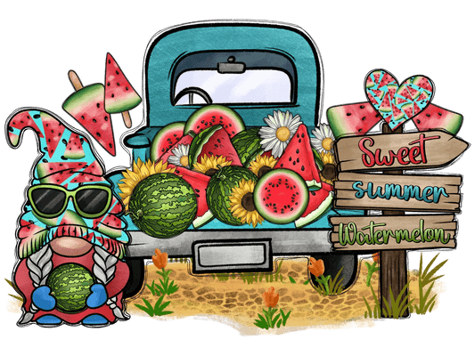 Sweet Summer Watermelon - DTF Ready to Press - Heat Press Transfer