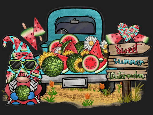 Sweet Summer Watermelon - DTF Ready to Press - Heat Press Transfer