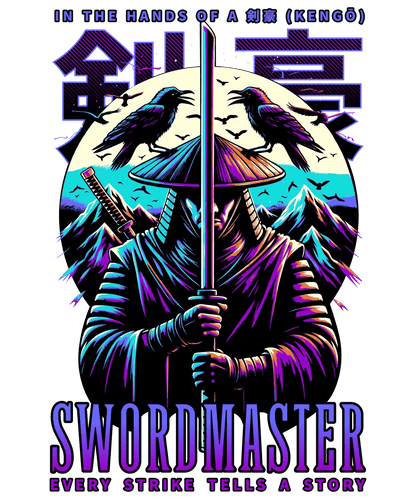 Swordmaster Samurai - DTF Ready to Press - Heat Press Transfer