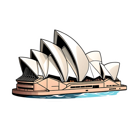 Sydney Opera House - Sticker - Heat Press Transfer