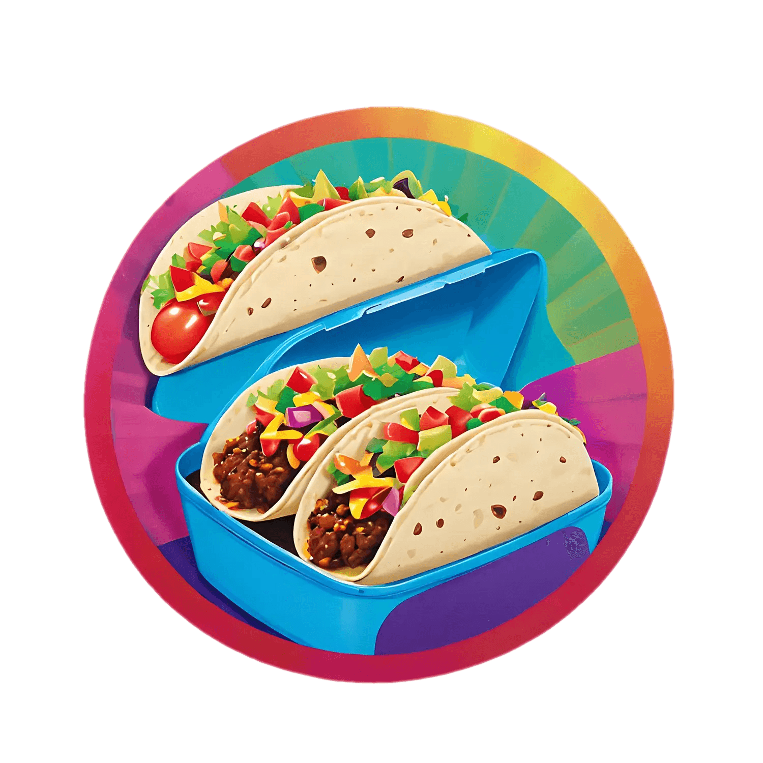 Taco Tuesday - Vibrant Sticker - Heat Press Transfer