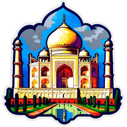 Taj Mahal Illustration - Sticker - Heat Press Transfer