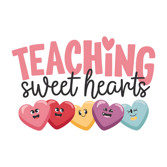 Teaching Sweet Heart Teacher Design | DTF Center - Heat Press Transfer