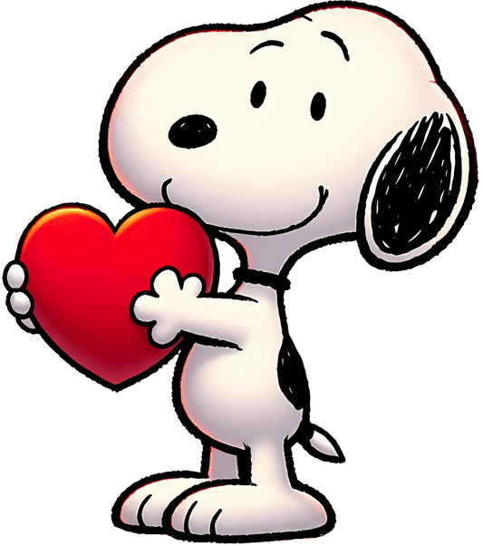 The Peanuts Snoopy Be Mine Valentine's Day Design - DTF Ready To Press - Heat Press Transfer