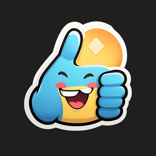 Thumbs Up Emoji - Sticker - Heat Press Transfer