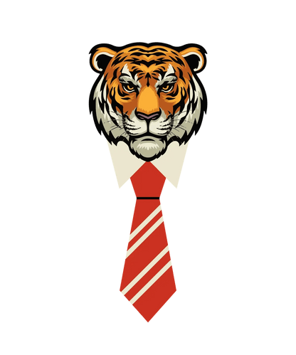 Tiger Tie Style - DTF Ready to Press - Heat Press Transfer