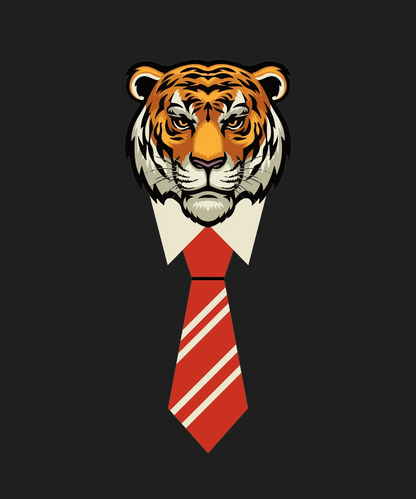 Tiger Tie Style - DTF Ready to Press - Heat Press Transfer