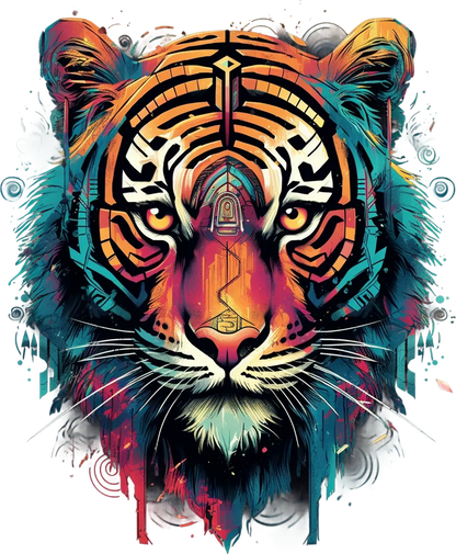 Tiger Artwork - DTF Ready to Press - Heat Press Transfer