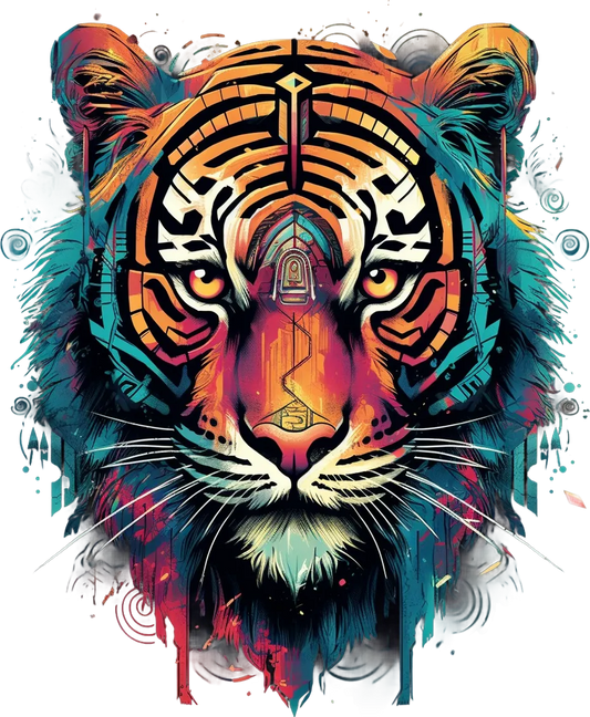 Tiger Artwork - DTF Ready to Press - Heat Press Transfer