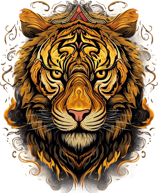 Tiger Majesty - DTF Ready to Press - Heat Press Transfer