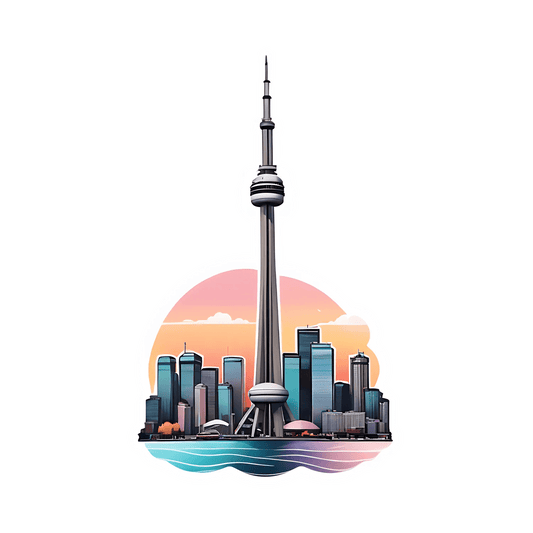 Toronto Skyline - Sticker - Heat Press Transfer