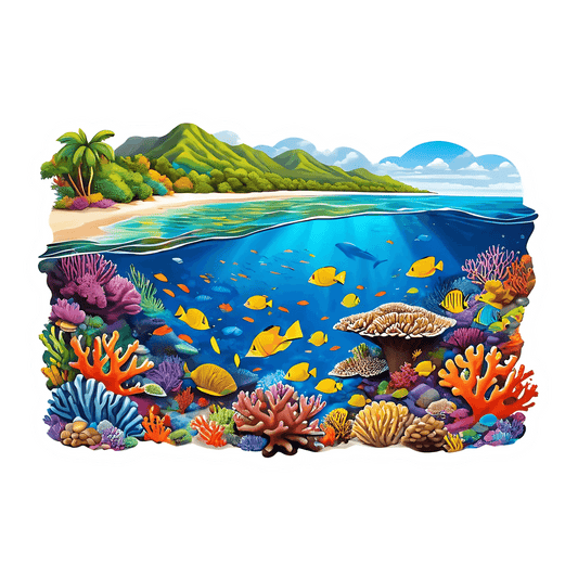 Tropical Marine Life - Sticker - Heat Press Transfer