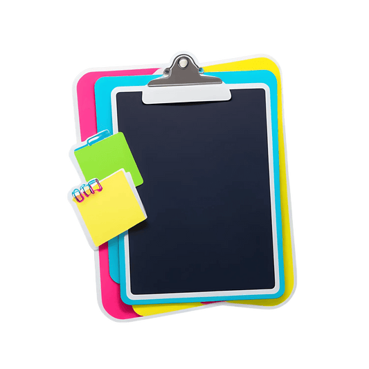 UV DTF Clipboard Sticker - Vibrant Colors - Heat Press Transfer