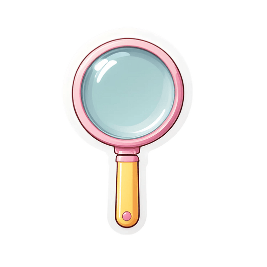 UV DTF Sticker - Customizable Magnifier Design - Heat Press Transfer