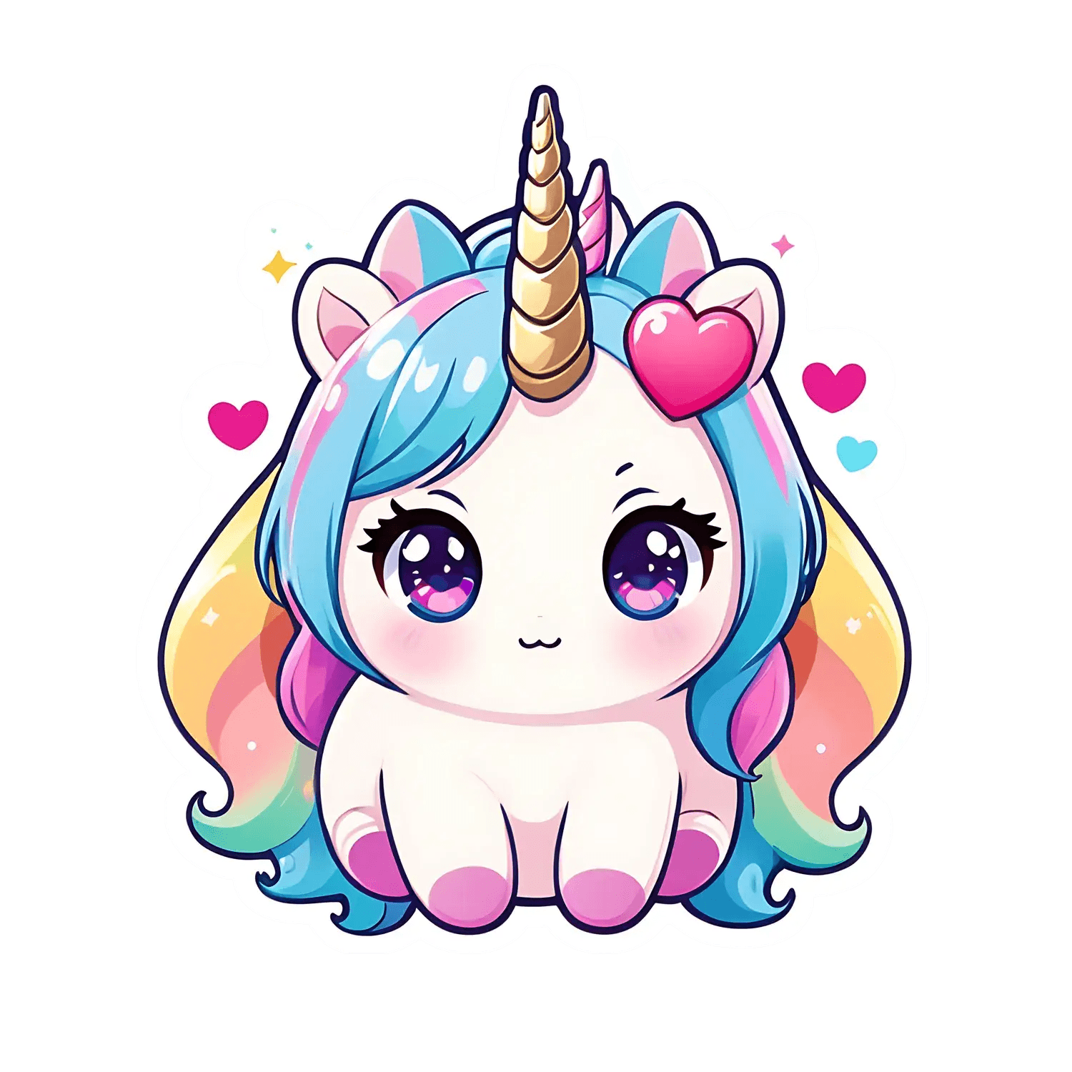 Unicorn Magic - Cute Unicorn Sticker - Heat Press Transfer