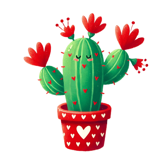 Valentine's Day Cactus Design | DTF Center - Heat Press Transfer