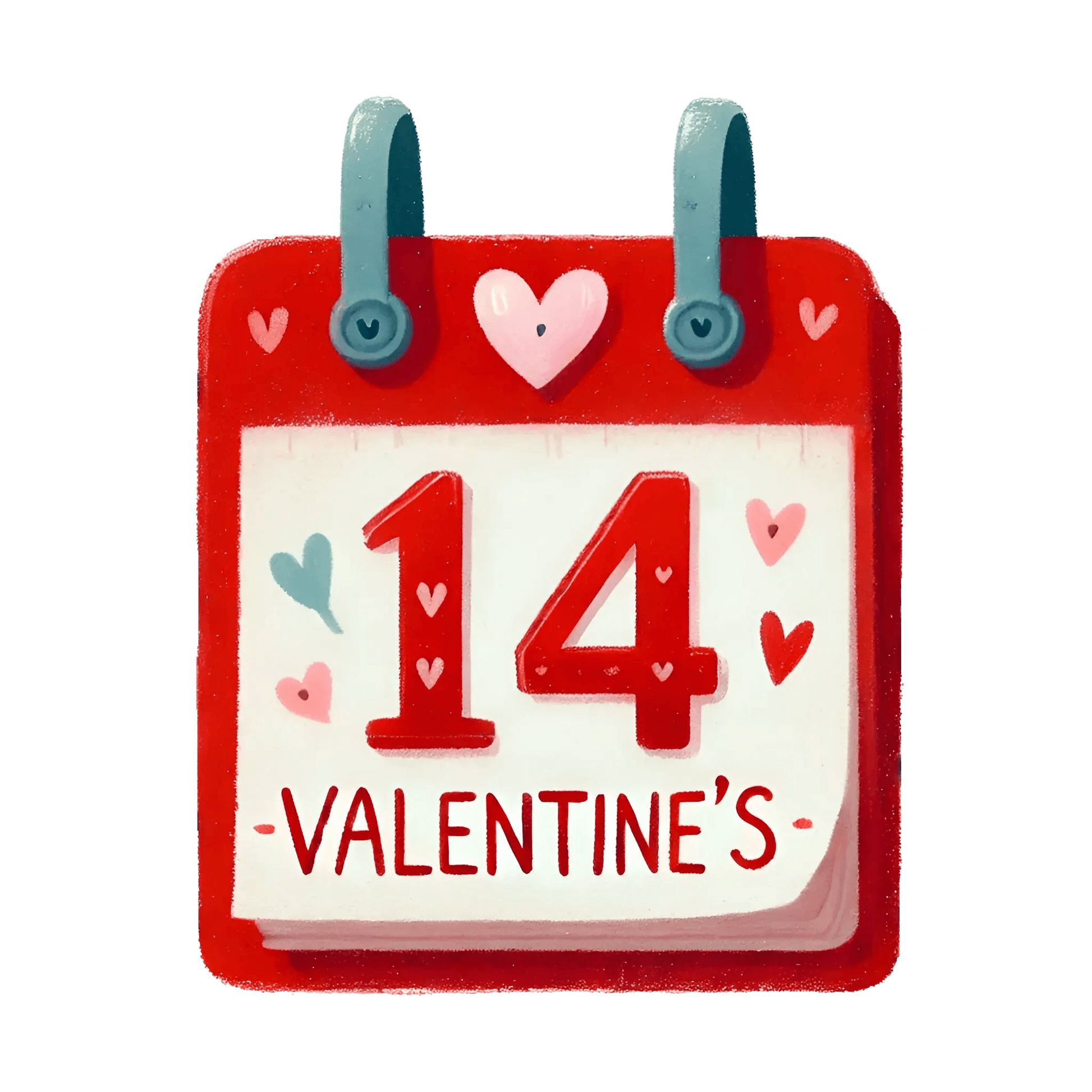 Valentine's Day Calendar 14 Feb Design | DTF Center - Heat Press Transfer