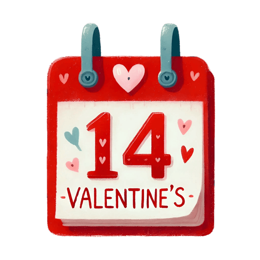 Valentine's Day Calendar 14 Feb Design | DTF Center - Heat Press Transfer